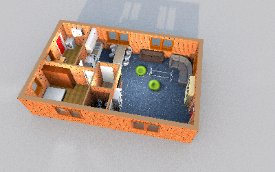 house plan 3D 模型 .c4d .max .obj .3ds .fbx .stl .blend