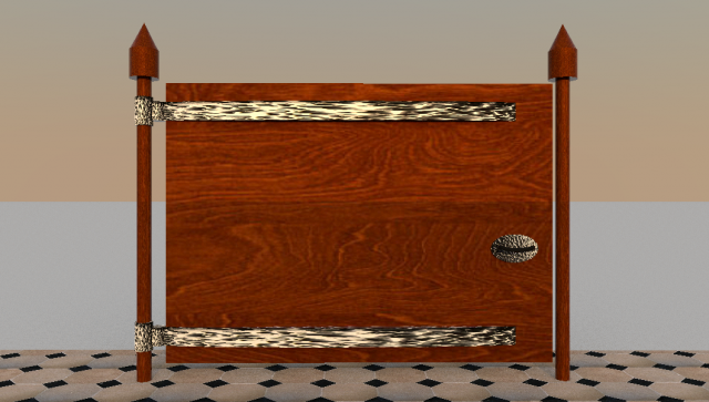gates 3D Модель .c4d .max .obj .3ds .fbx .stl .blend