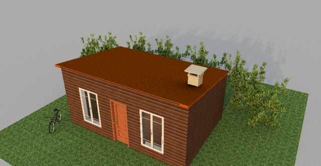 house 3D 模型 .c4d .max .obj .3ds .fbx .stl .blend 
