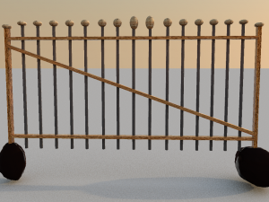 fance metal 3D 模型