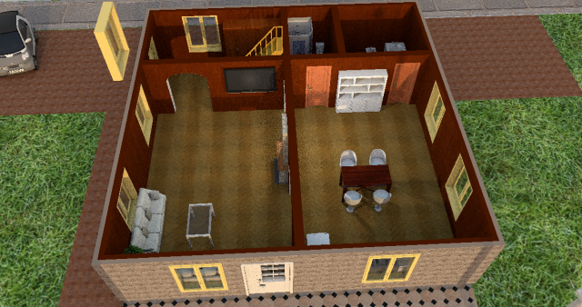 house 3D 模型 .c4d .max .obj .3ds .fbx .stl .blend