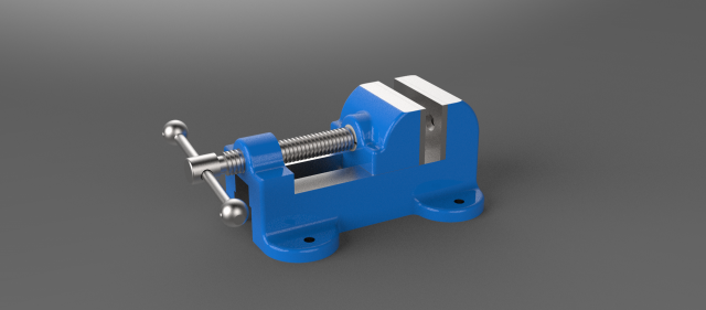bench vise 3D Модель .c4d .max .obj .3ds .fbx .stl .blend