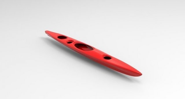 Kayak Modelo 3D .c4d .max .obj .3ds .fbx .stl .blend 