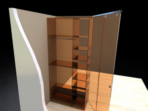 Glass wardrobe 10 3D Модель