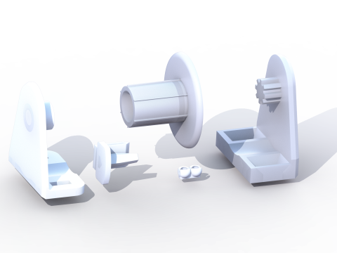 A set of parts for roller blinds 3D Принт Модель