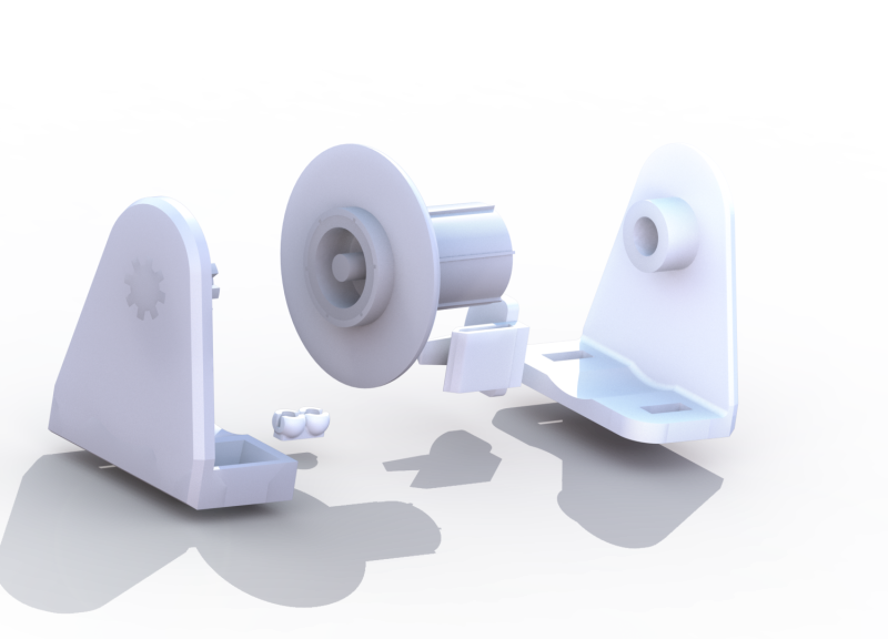 A set of parts for roller blinds 3D Принт Модель .c4d .max .obj .3ds .fbx .stl .blend