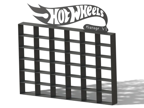 Rack for Hot Wheels 3D Print Model