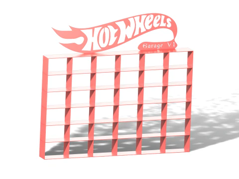 Rack for Hot Wheels 3D Print Model