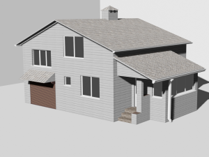 real house model 3D 模型