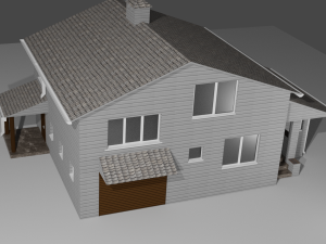 real house model Model 3D
