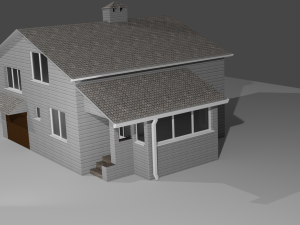 real house model Model 3D