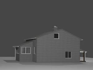 real house model 3D Model