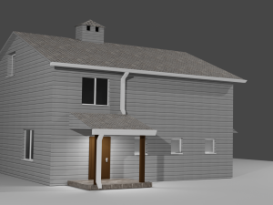 real house model Model 3D