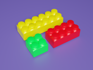 constructor 15 universal pieces to create any objects Modello 3D