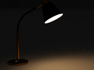 table lamp black - gold 3Dモデル