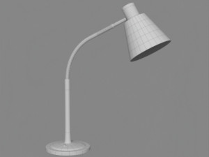 table lamp black - gold 3Dモデル