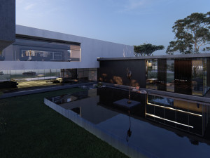 modern beach villa 3D Model