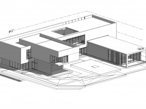 modern beach villa 3D Model