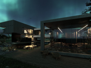modern beach villa 3D Model