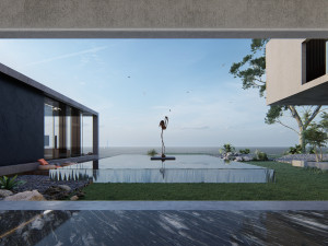 modern beach villa 3D Model