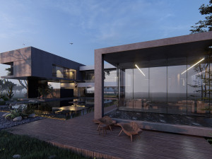 modern beach villa 3D Model