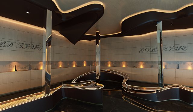 watch store interior Modello 3D .c4d .max .obj .3ds .fbx .stl .blend 