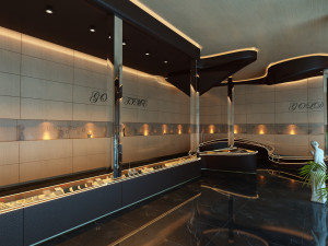 watch store interior Modello 3D