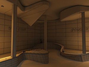 watch store interior Modello 3D