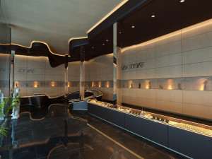 watch store interior Modello 3D
