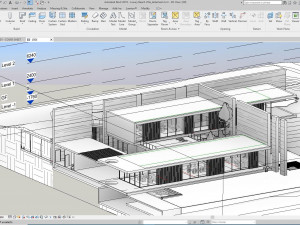Modern beach house with interior Modelo 3D