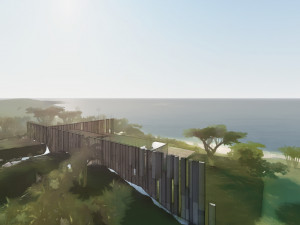 Modern beach house with interior Modelo 3D