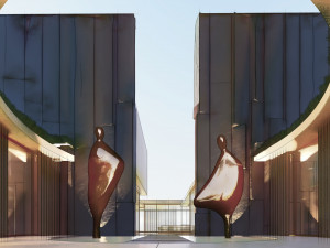 Modern beach house with interior Modelo 3D