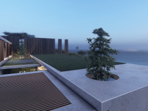 Modern beach house with interior Modelo 3D