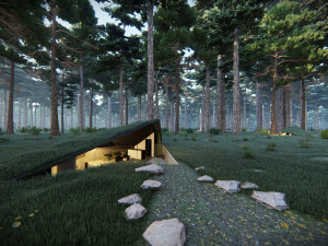 treehouse in the jungle animated 4k full project presentation 3D Model
