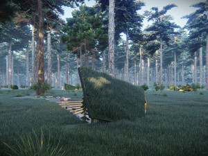 treehouse in the jungle animated 4k full project presentation 3D Model