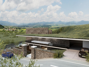 modern mountain house 3D Model