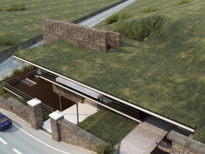 modern mountain house 3D Model