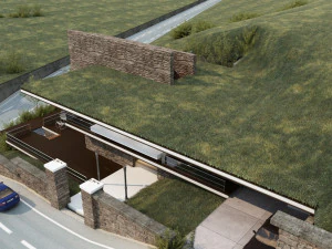 modern mountain house 3D Model
