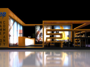 exhibition stand booth 3D Model