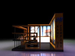 exhibition stand booth 3D Model