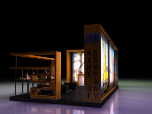 exhibition stand booth 3D Model