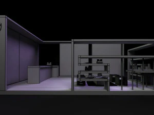 exhibition stand booth 3D Model