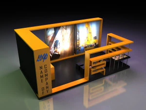 exhibition stand booth 3D Model