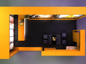 exhibition stand booth 3D Model