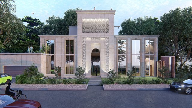 classic villa revit and lumion with 3d grass 3D Model .c4d .max .obj .3ds .fbx .stl .blend 