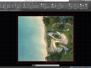 Organic beach villa house and 3d grass 3D Модель