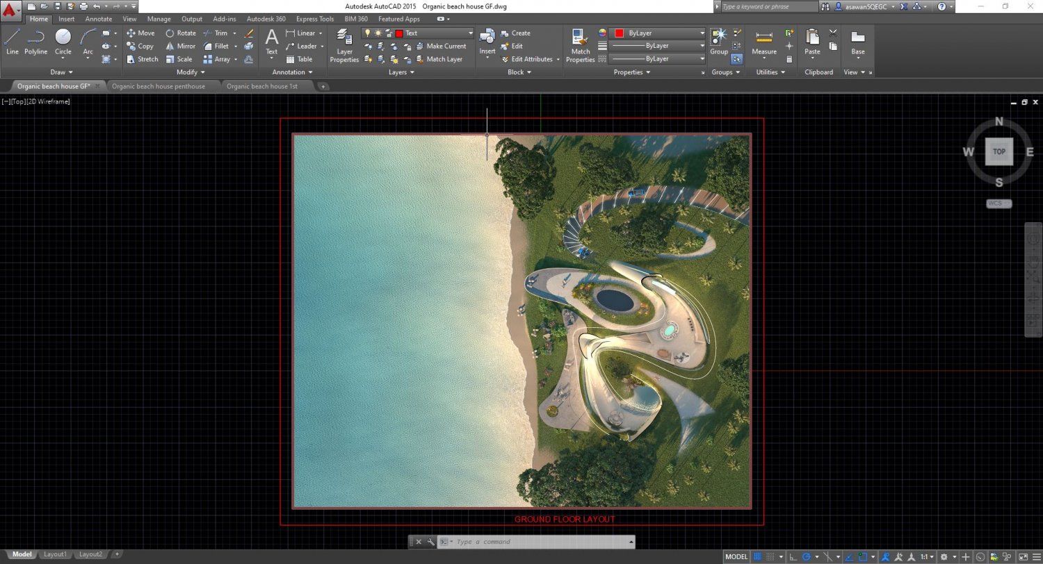 Organic Beach Villa House And 3d Grass 3D Модель In Здания 3DExport