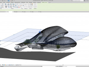 Organic architecture beach villa house Lumion render Bonus Revit Modello 3D