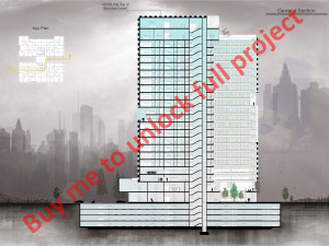 Tower in a city FULL Residential building Revit Lumion Modello 3D