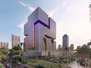 Tower in a city FULL Residential building Revit Lumion Modello 3D